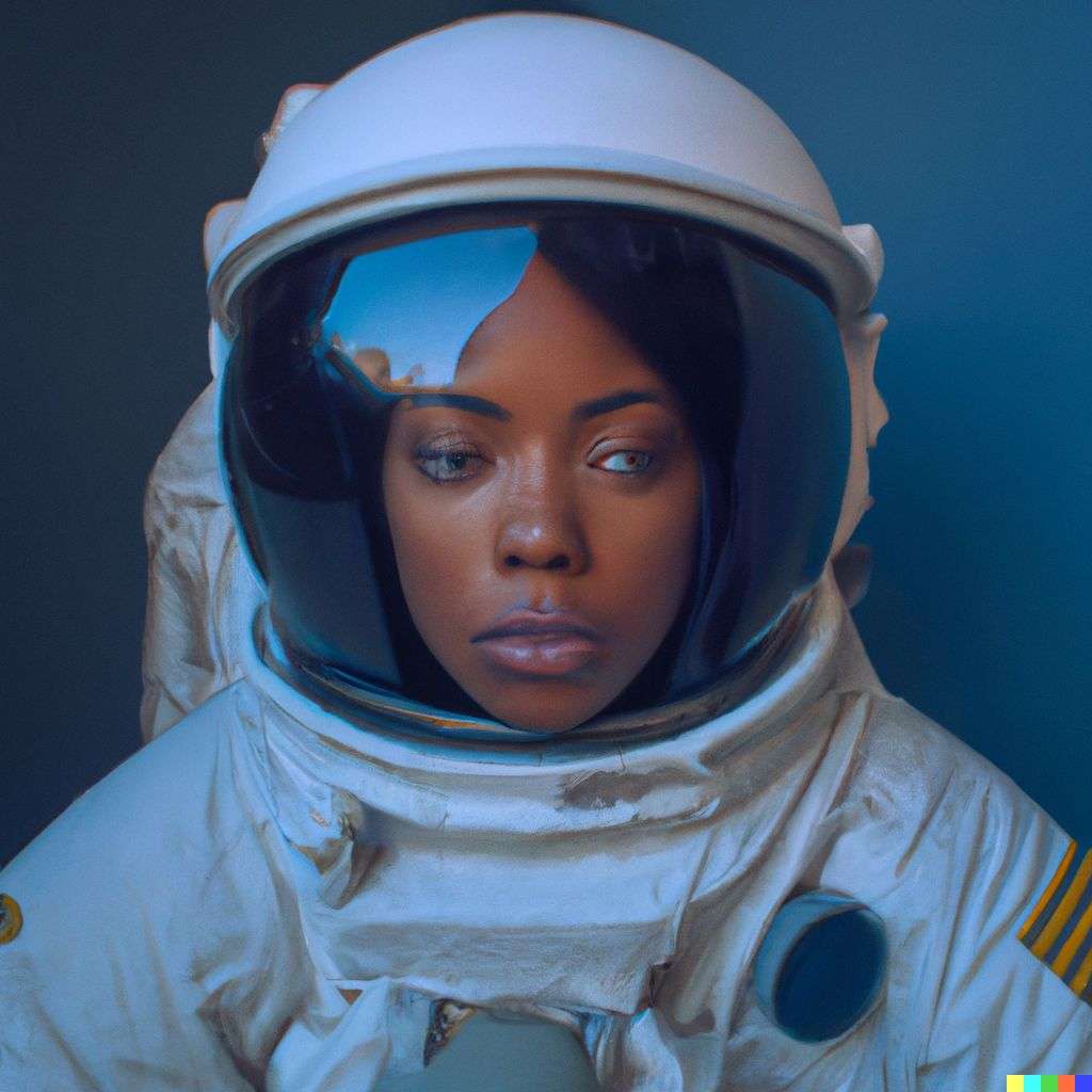 an astronaut, photograph taken by Alex Prager